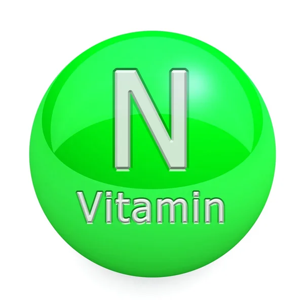 Vitamin n isoliert — Stockfoto