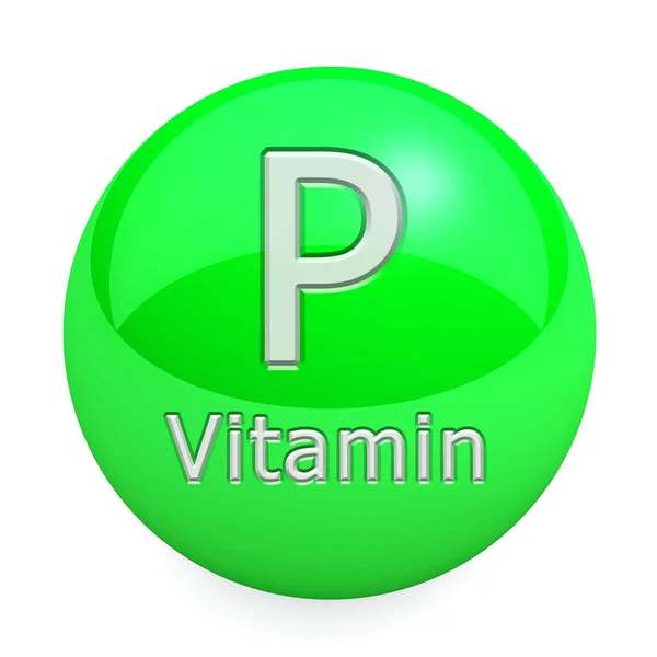 Vitamina P Isolata — Foto Stock