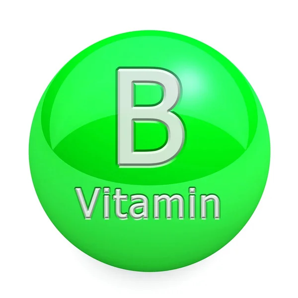 Вітамін B, ізольовані — стокове фото