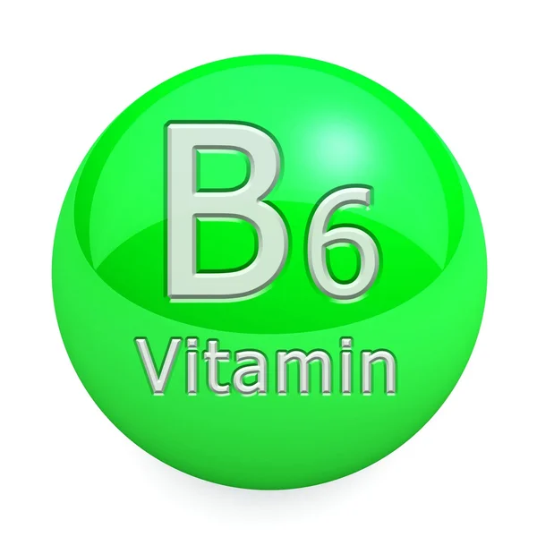 B6-vitamin elszigetelt — Stock Fotó