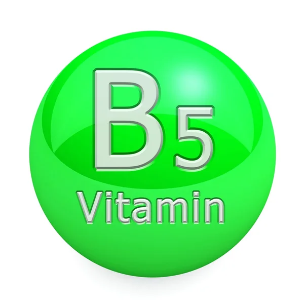 Vitamin B5 izole — Stok fotoğraf