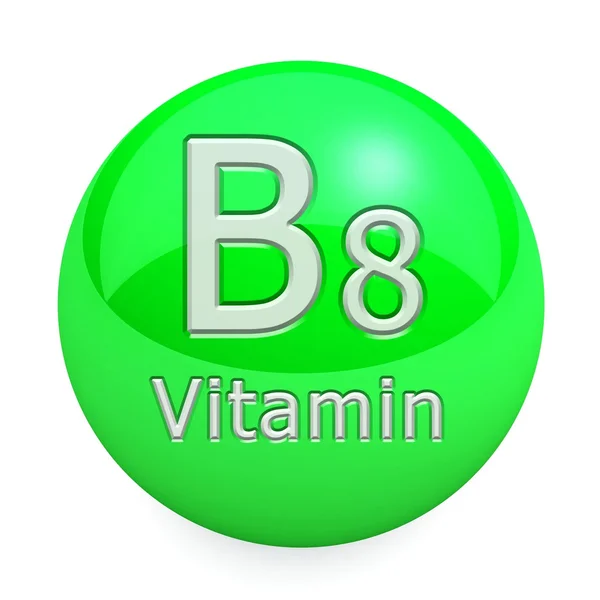 Vitamin B8 elszigetelt — Stock Fotó