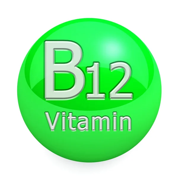 İzole B12 vitamini — Stok fotoğraf