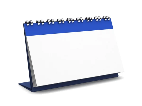 Desk Blank Calendar. 3D illustration — Stock Photo, Image