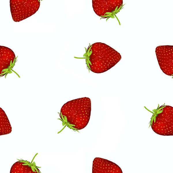 Hintergrund mit Erdbeeren — Stockfoto