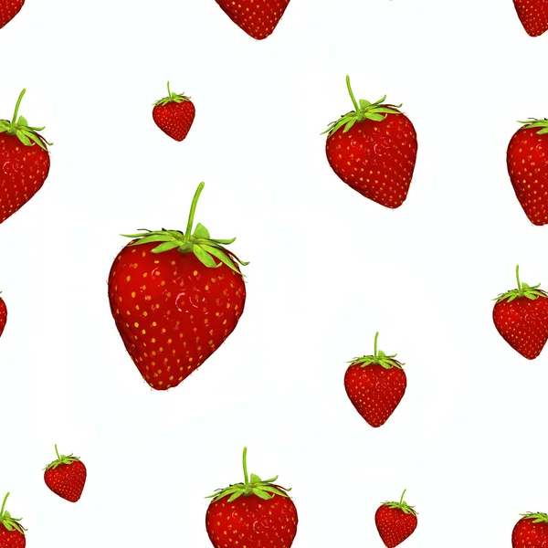 Hintergrund mit Erdbeeren — Stockfoto