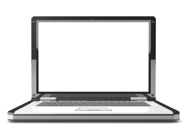 Laptop met een leeg scherm — Stockfoto