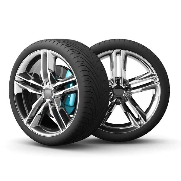 Wheels car. Car tire. — Stock Photo, Image