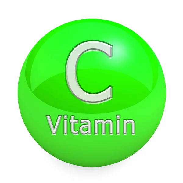 Vitamin C isoliert — Stockfoto