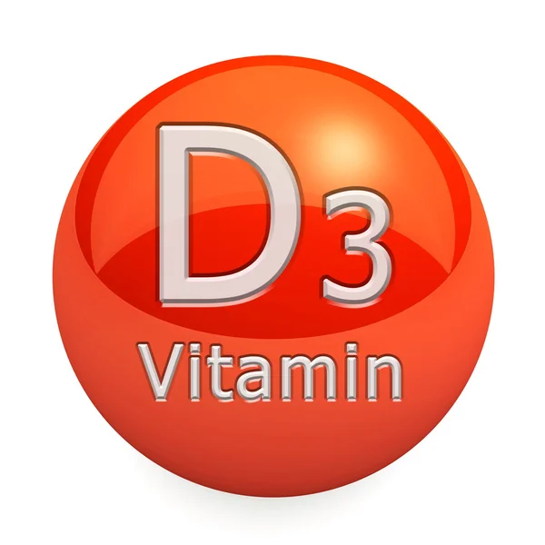 D3-vitamin elszigetelt — Stock Fotó