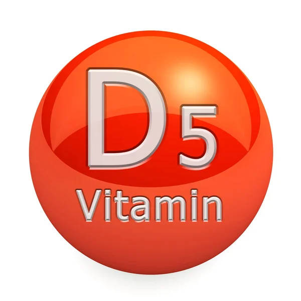 分離されたビタミン D5 — ストック写真