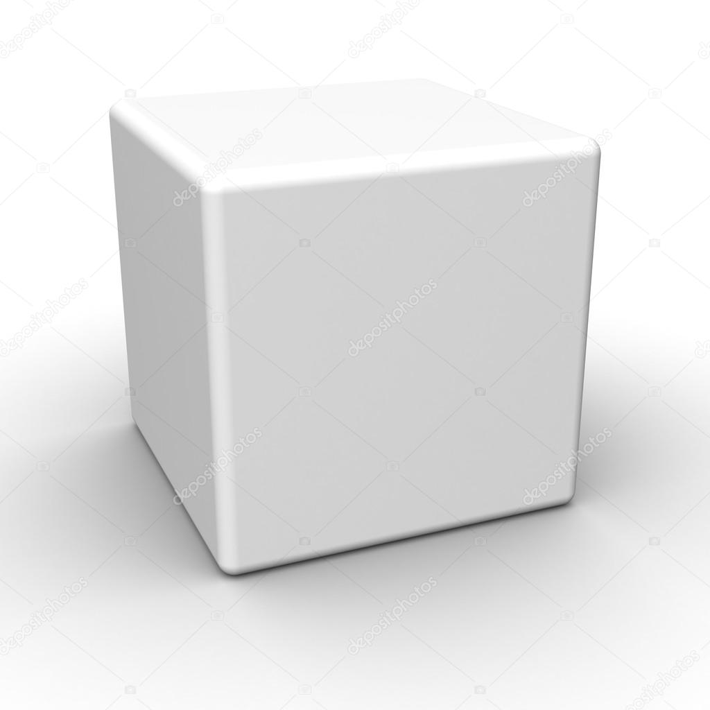 Blank box on white