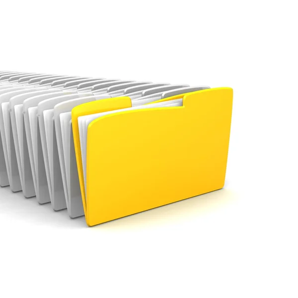 Folders on white — Stock Photo, Image