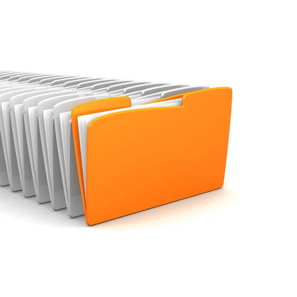 Folders on white — Stock Photo, Image