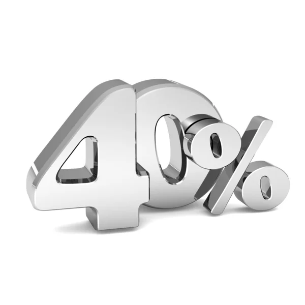 Percentuale simbolo di sconto — Foto Stock