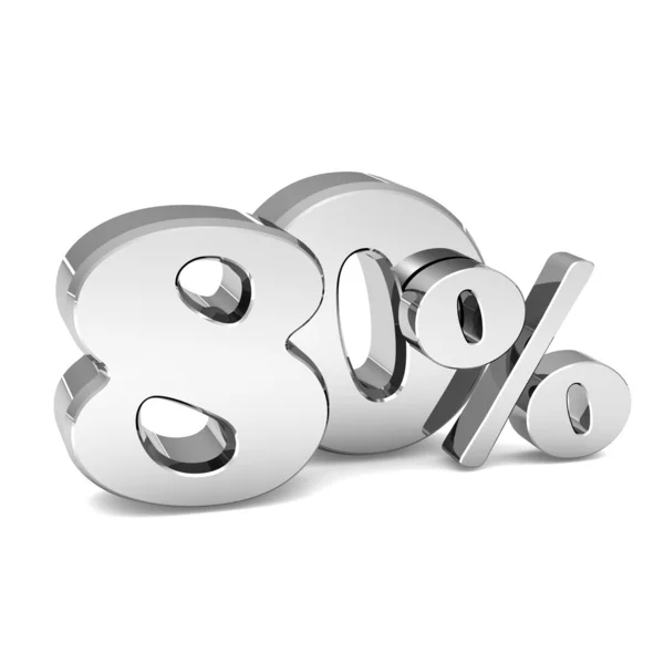 Percentuale simbolo di sconto — Foto Stock