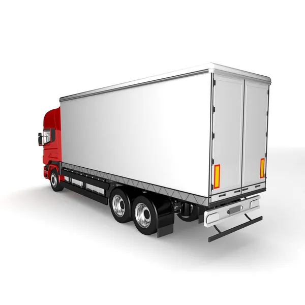 Cargo truck. delivery car isolated — Stock Photo, Image