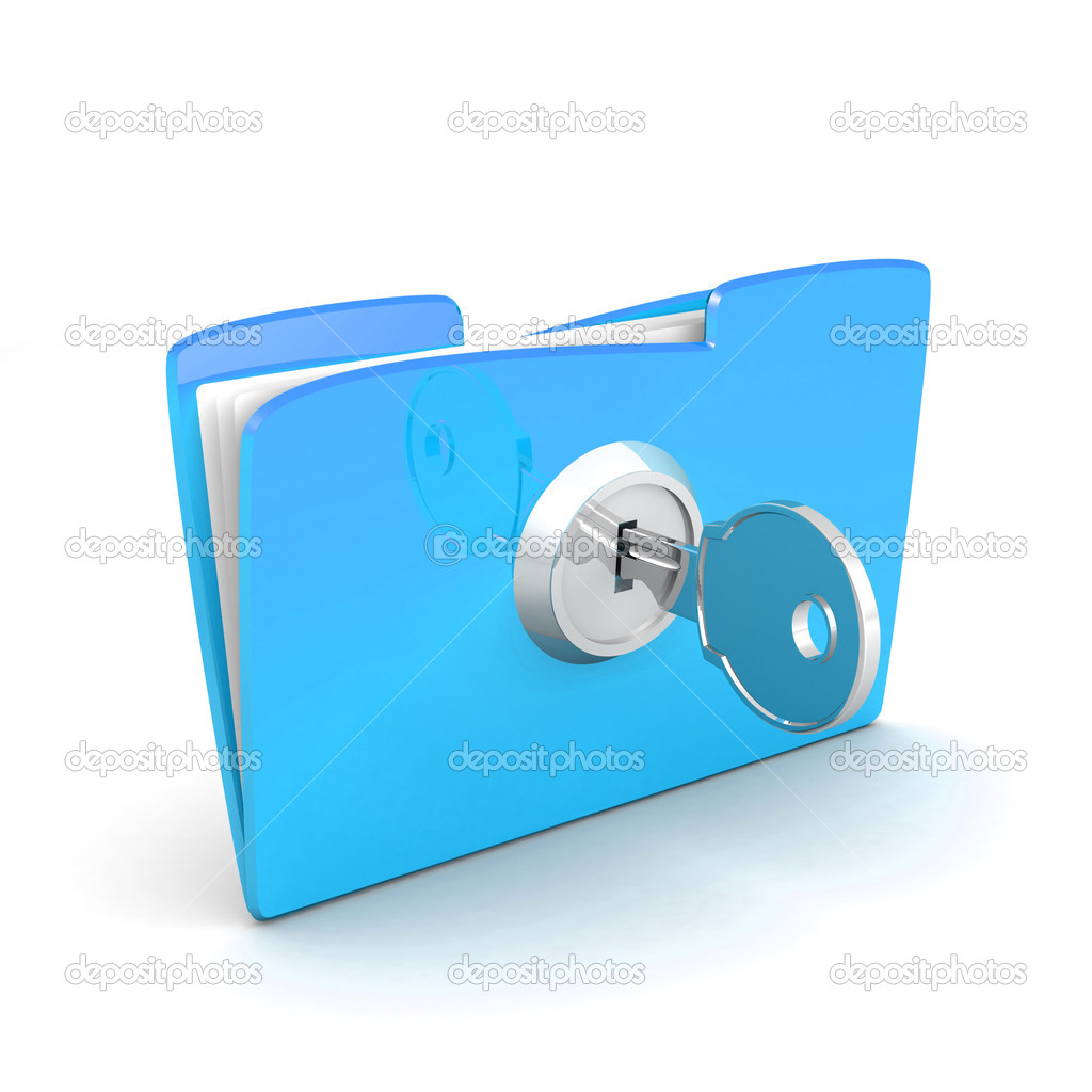 Computer folder and lock