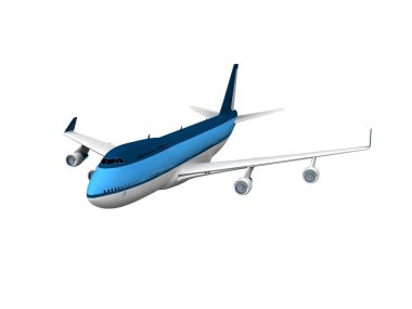 uçak. 3D model jet uçak