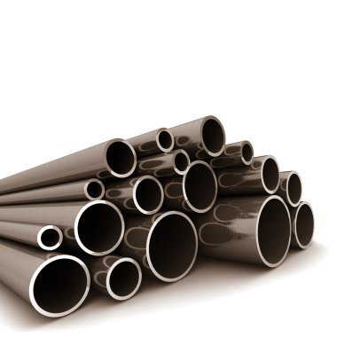 metal boru. çelik boru. metal profil - endüstriyel arka plan.