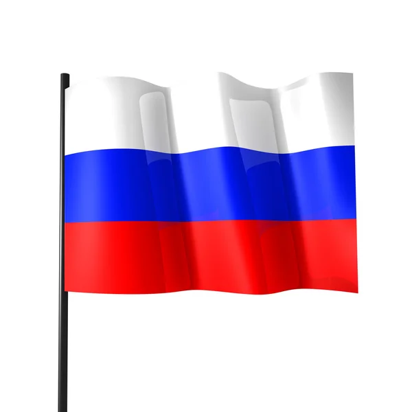 National flag of the Russian people — Stock Photo, Image