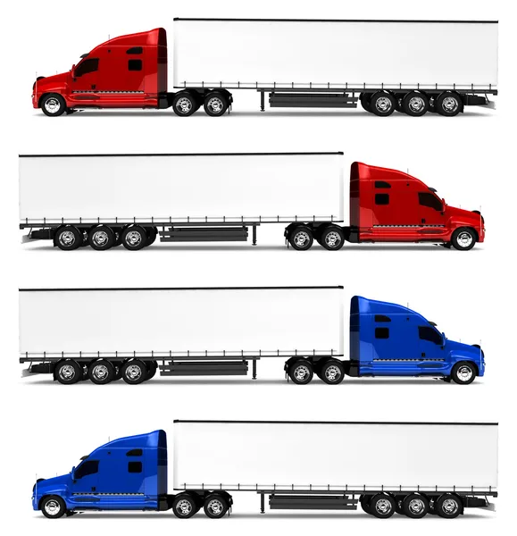 Cargo ciężarówka. dostawa samochodu na białym tle — Zdjęcie stockowe