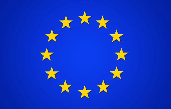 Vlag van de Europese Unie — Stockfoto