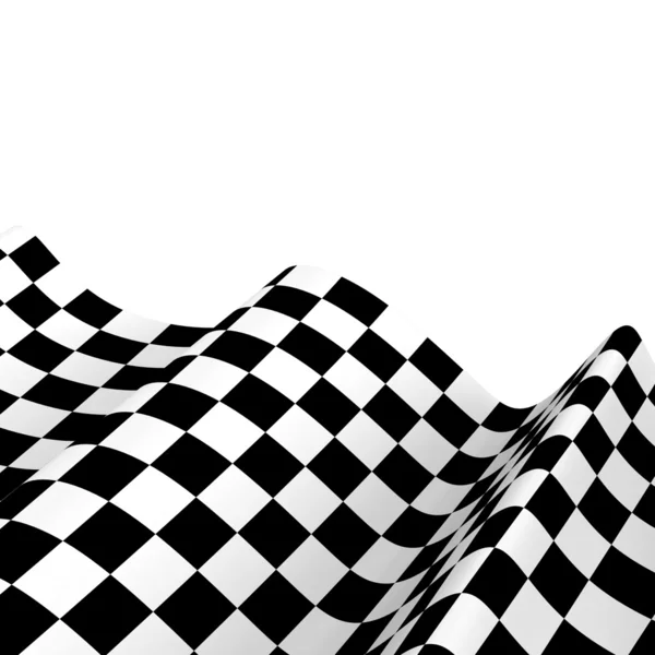 경주 플래그입니다. 백그라운드 체크 무늬 깃발 수식 하나 — 스톡 사진