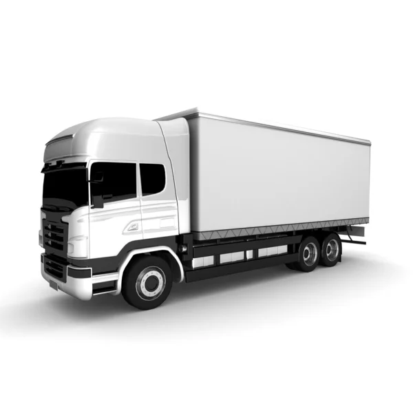 Cargo truck. delivery car isolated — Stock Photo, Image