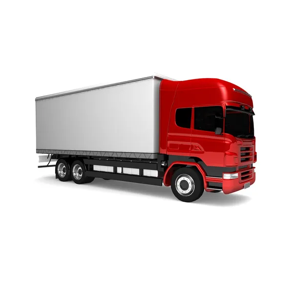 Cargo truck. delivery car isolated — Stock Photo, Image