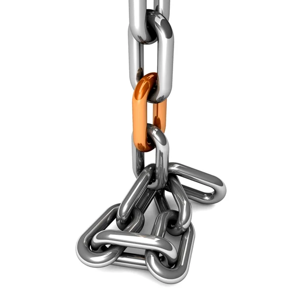 3d link chain assistance — Stock Photo, Image