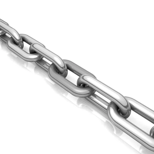 Abstract 3D illustration of a single chain link — Stock Photo, Image