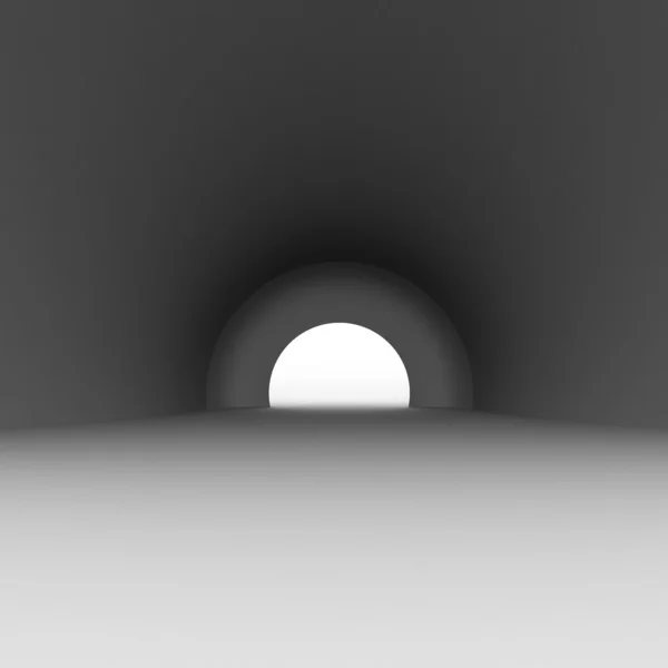 Luce alla fine del tunnel — Foto Stock
