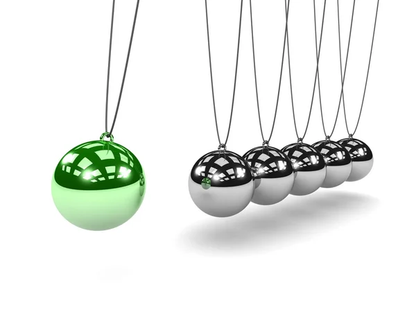 Metallic Newton's cradle — Stock Photo, Image