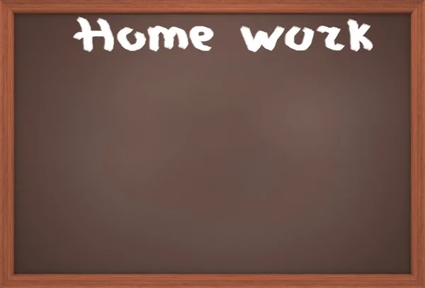 Tafel als "Hausarbeit" — Stockfoto