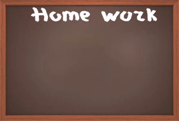 Blackboard labeled 'Home Work' — Stock Photo, Image