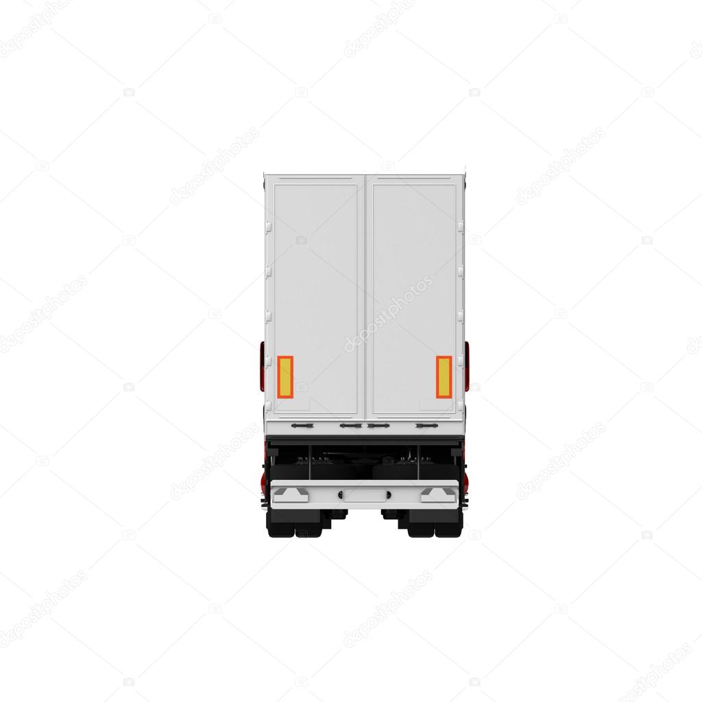 Cargo truck. delivery car isolated