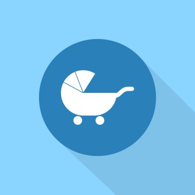 Çocuk arabası simgesi tasarım