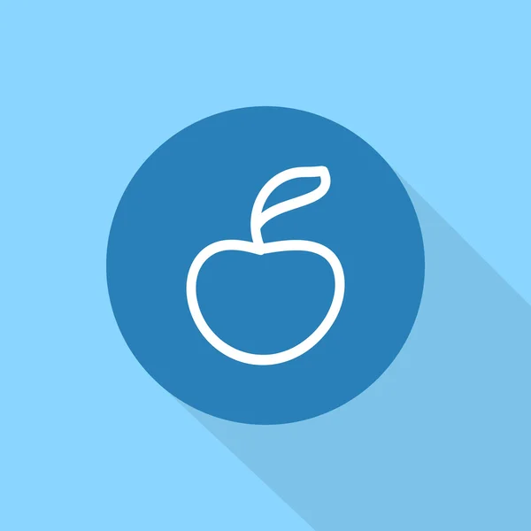 Projektem ikona jabłko — Zdjęcie stockowe