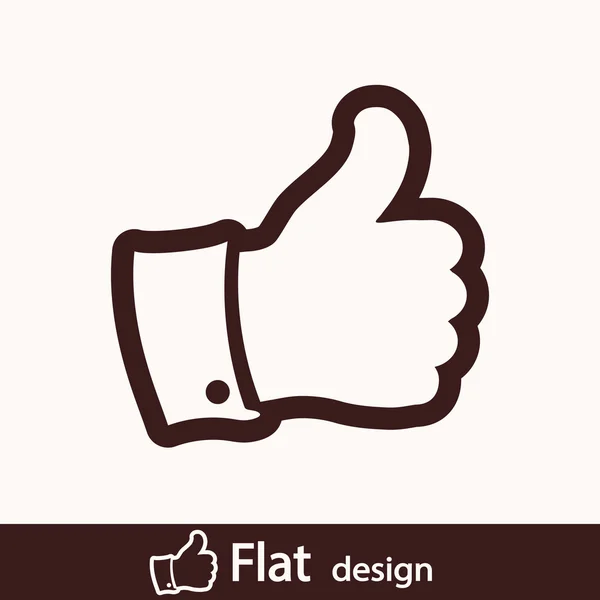 Thumb up icon — Stock Photo, Image