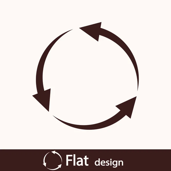 Flecha circular icono — Foto de Stock