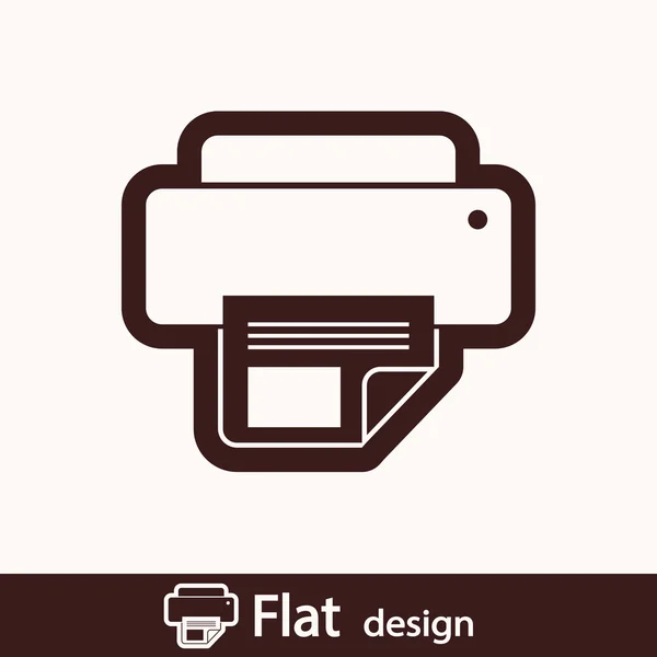 Printer icon — Stock Photo, Image