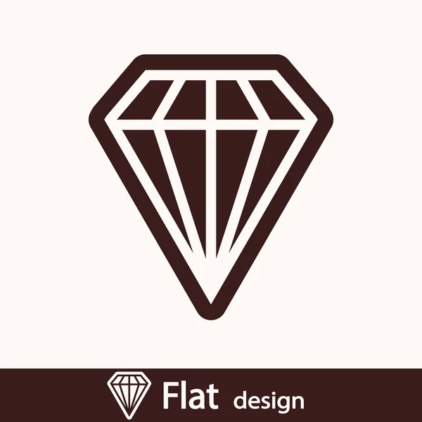 Diamond icon — Stock Photo, Image