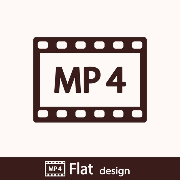 MP4 video icon — Stock Photo, Image