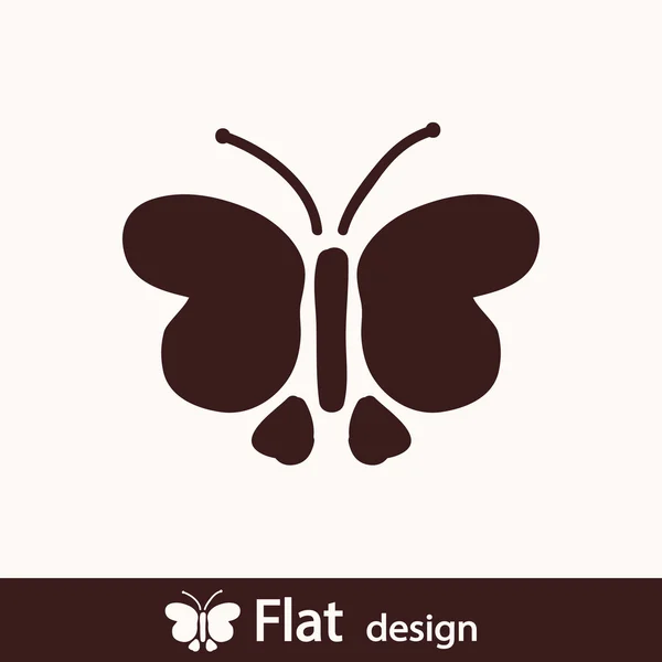 Pillangó ikon — Stock Fotó