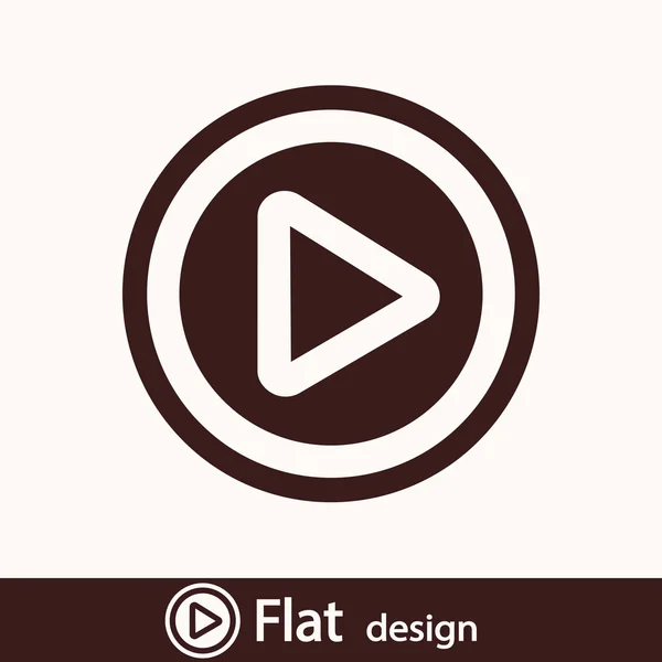 Play button web icon — Stock Photo, Image