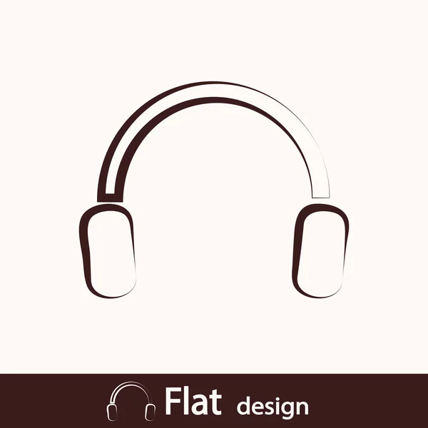 Headphones icon — Stock Photo, Image