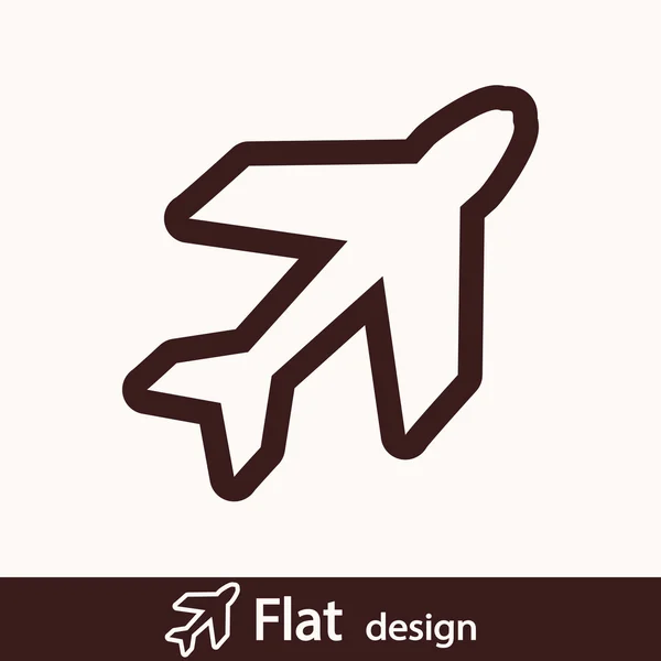 Ikonen för flygplan — Stockfoto
