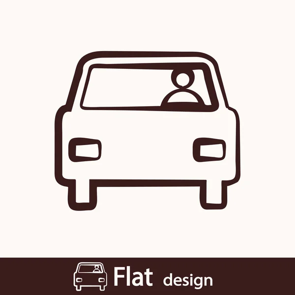 Auto pictogram — Stockfoto