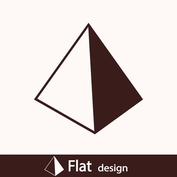 Piramide pictogram — Stockfoto
